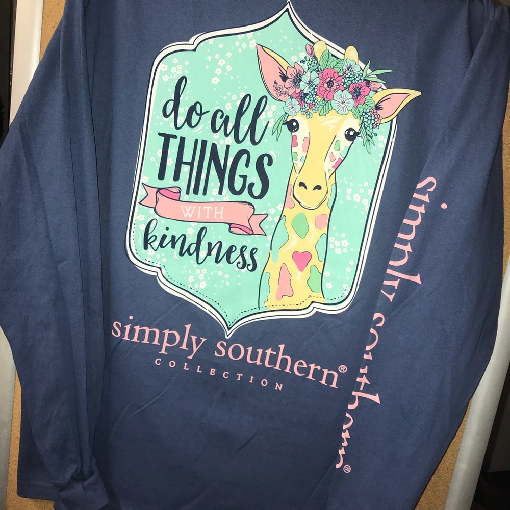 Simply Southern long sleeve - kindness giraffe - Picture 3 of 3